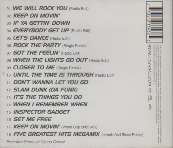 Five - Greatest Hits (CD, Comp) - Image 2