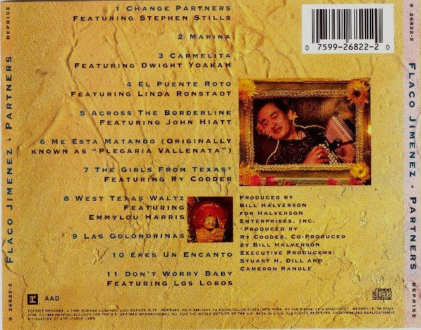 Flaco Jimenez - Partners (CD, Album) - Image 2