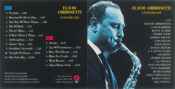 Flavio Ambrosetti - Anniversary (2xCD, Comp) - Image 3