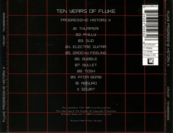 Fluke - Progressive History X (CD, Comp, RP) - Image 2