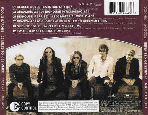 Fool's Garden - 25 Miles To Kissimmee (CD, Album, Sta) - Image 2