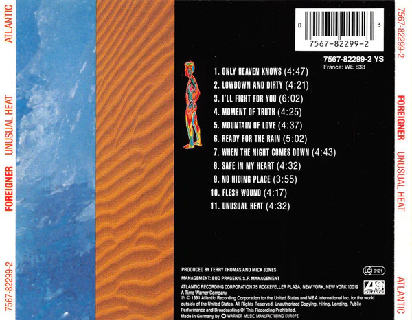 Foreigner - Unusual Heat (CD, Album) - Image 2