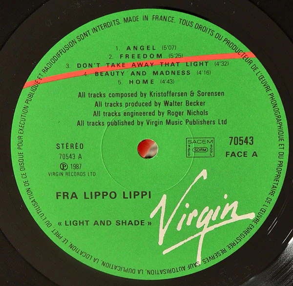 Fra Lippo Lippi - Light And Shade (LP, Album) - Image 3