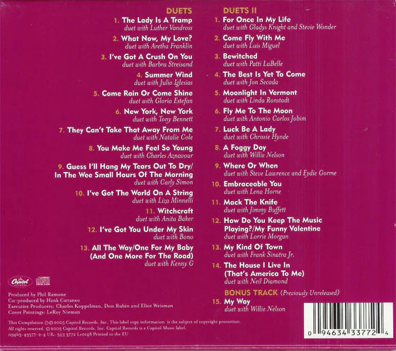 Frank Sinatra - Duets And Duets II (CD, Comp, RE + CD, Comp, RE + Comp, Ltd) - Image 2