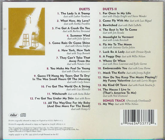 Frank Sinatra - Duets And Duets II (CD, Comp, RE + CD, Comp, RE + Comp, Ltd) - Image 4