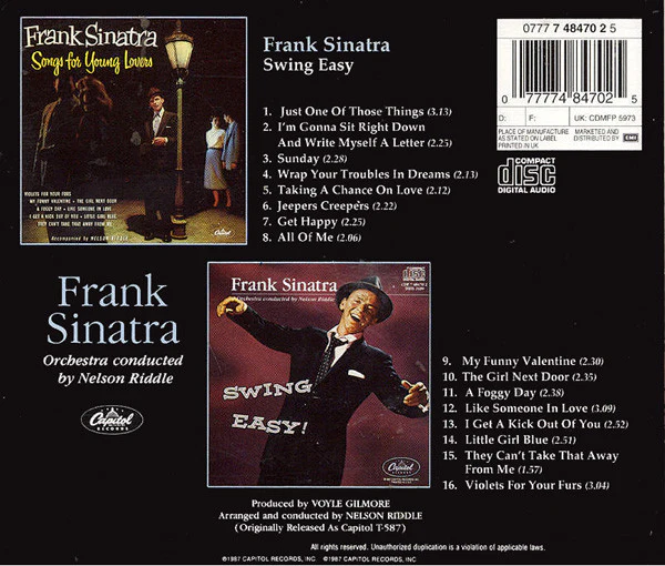 Frank Sinatra - Swing Easy / Songs For Young Lovers (CD, Comp, RM) - Image 3