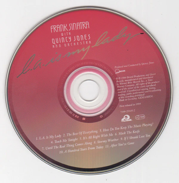 Frank Sinatra With Quincy Jones And Orchestra* - L.A. Is My Lady (CD, Album) - Image 3