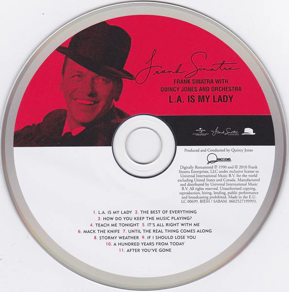 Frank Sinatra With Quincy Jones And Orchestra* - L.A. Is My Lady (CD, Album, RE, RM) - Image 3