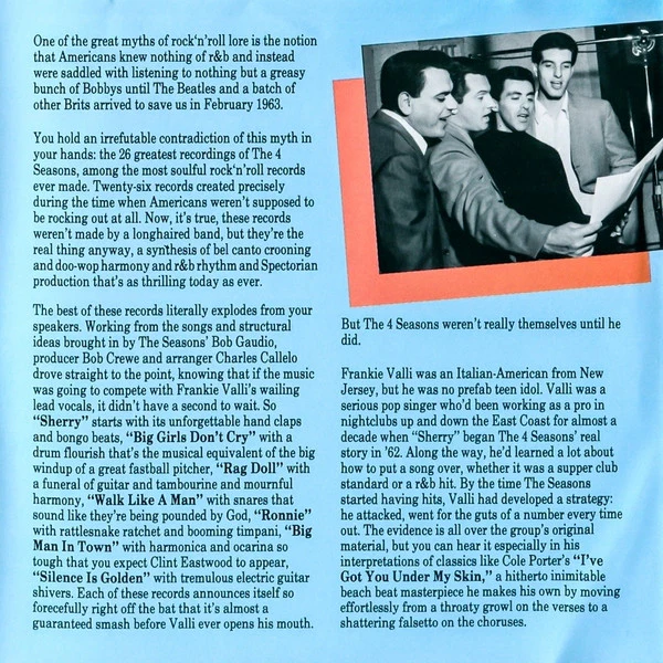 Frankie Valli And The 4 Seasons* - Anthology (CD, Comp, RM, RP) - Image 4