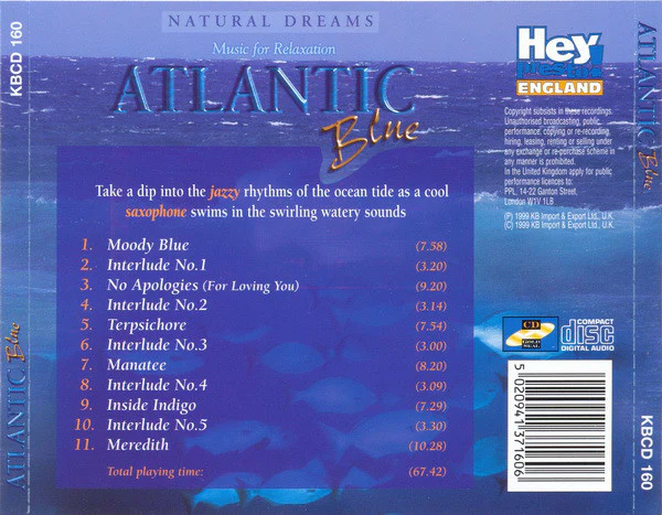 Fred Story - Natural Dreams - Music For Relaxation: Atlantic Blue (CD, Album) - Image 2