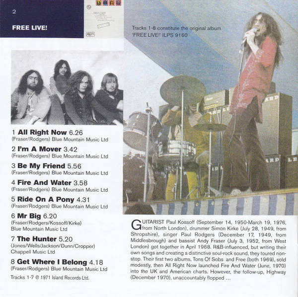 Free - Free Live (CD, Album, RE, RM, Uni) - Image 4