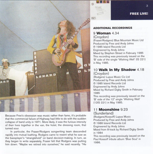 Free - Free Live (CD, Album, RE, RM, Uni) - Image 5