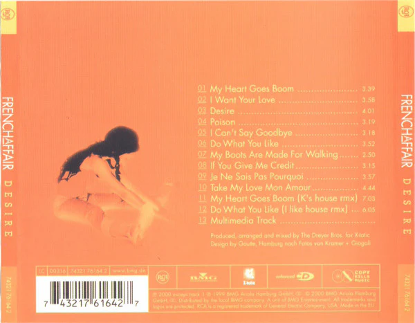 French Affair - Desire (CD, Album, Enh) - Image 2