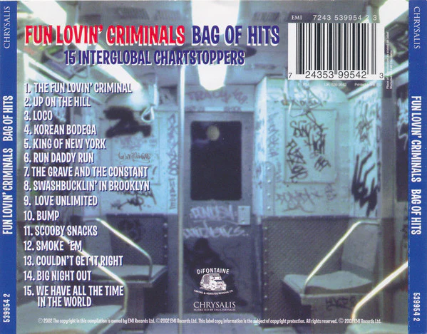 Fun Lovin' Criminals - Bag Of Hits (CD, Comp) - Image 2