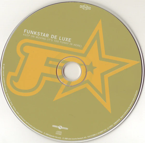 Funkstar De Luxe - Keep On Moving (It's Too Funky In Here) (CD, Album) - Image 3