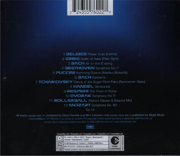 G & A Project - Classical Trance (CD, Comp, Copy Prot., Mixed) - Image 2