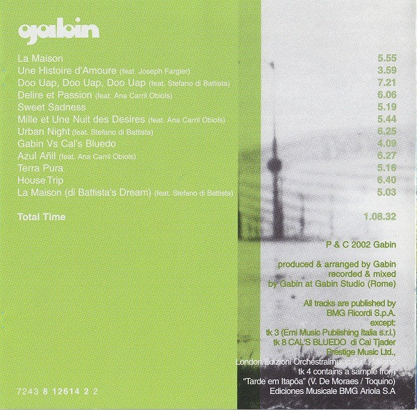 Gabin - Gabin (CD, Album) - Image 2