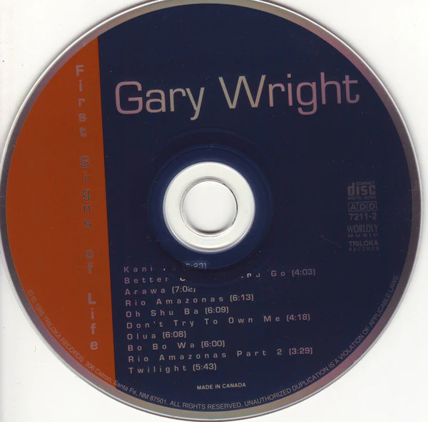 Gary Wright - First Signs Of Life (CD, Album) - Image 2