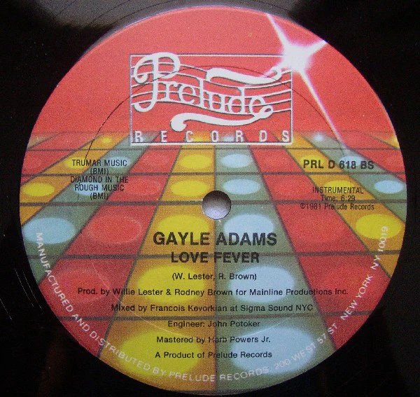 Gayle Adams - Love Fever (12") - Image 2
