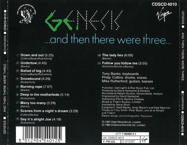 Genesis - ...And Then There Were Three... (CD, Album, RE) - Image 2