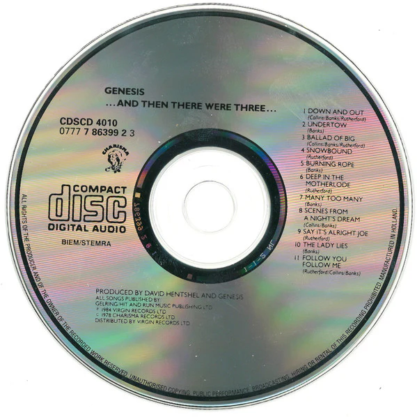 Genesis - ...And Then There Were Three... (CD, Album, RE) - Image 3