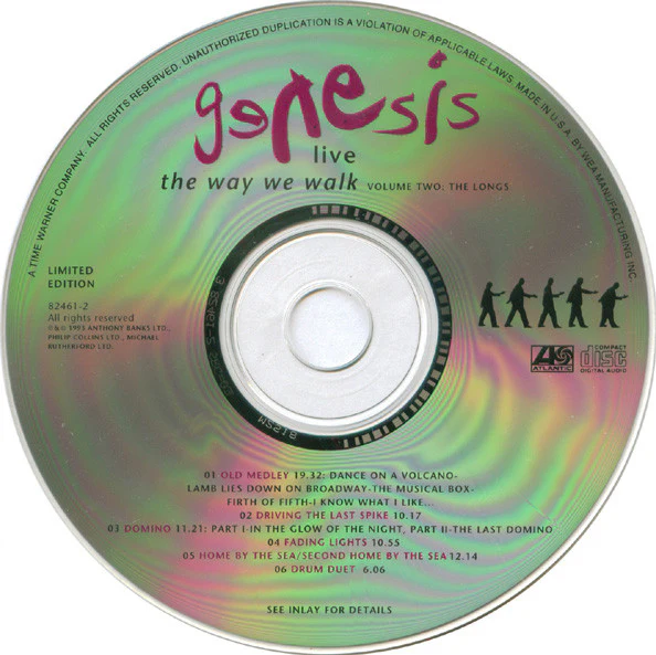 Genesis - Live / The Way We Walk (Volume Two: The Longs) (CD, Album, Ltd) - Image 4