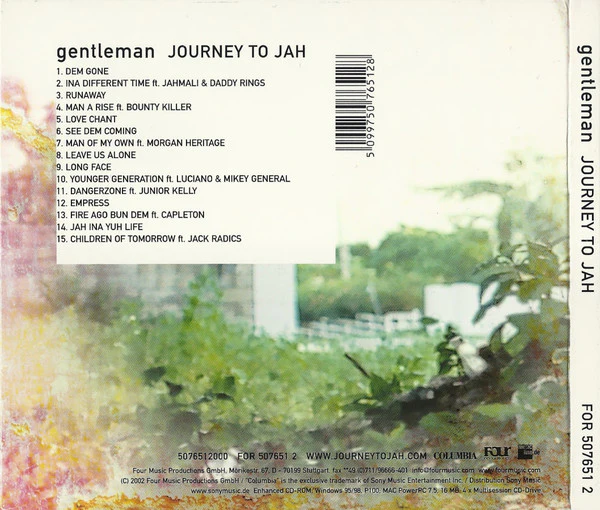 Gentleman - Journey To Jah (CD, Album, Dig) - Image 2