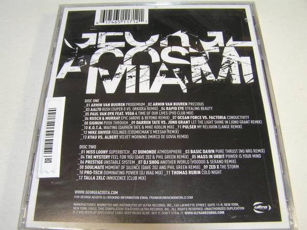 George Acosta - Miami (2xCD, Comp, Mixed) - Image 5