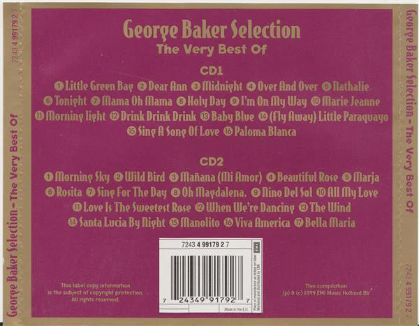 George Baker Selection - The Very Best Of (2xCD, Comp) - Image 2