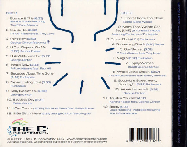 George Clinton Presents The P-Funk All Stars* - How Late Do U Have 2BB4UR Absent? (2xCD) - Image 2