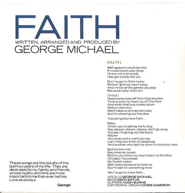 George Michael - Faith (CD, Album, DAD) - Image 5