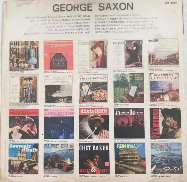 George Saxon - Un Saxofono Nel Mondo (LP, Album) - Image 2