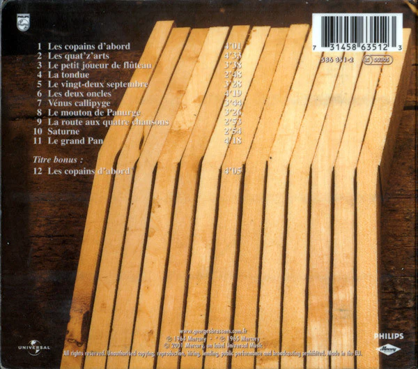 Georges Brassens - 8 - Les Copains D'abord (CD, Album, RE, RM) - Image 2