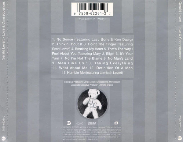 Gerald Levert - Love & Consequences (CD, Album) - Image 2