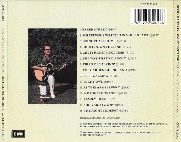 Gerry Rafferty - Right Down The Line - The Best Of Gerry Rafferty (CD, Comp) - Image 2