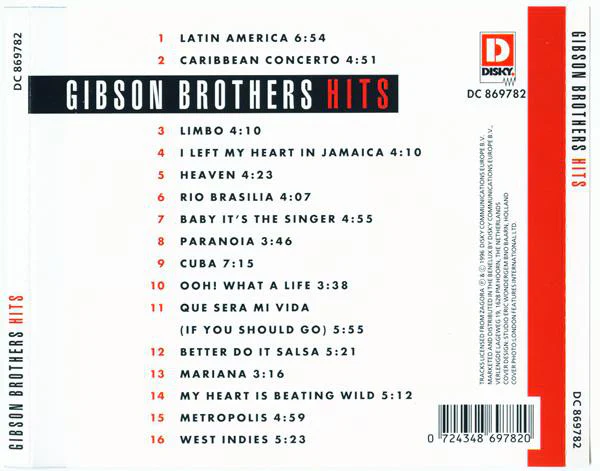 Gibson Brothers - Gibson Brothers - Hits (CD, Comp) - Image 2