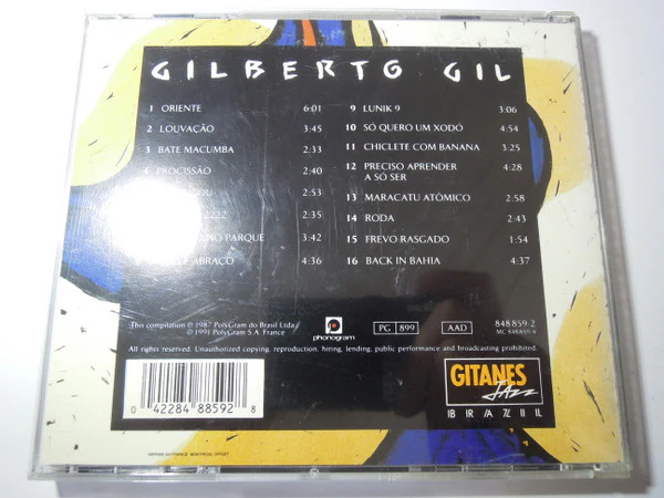 Gilberto Gil - Gilberto Gil (CD, Comp) - Image 3