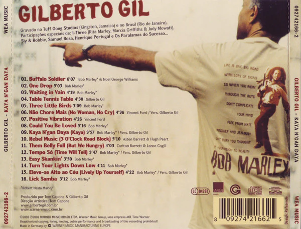 Gilberto Gil - Kaya N'Gan Daya (CD, Album) - Image 2