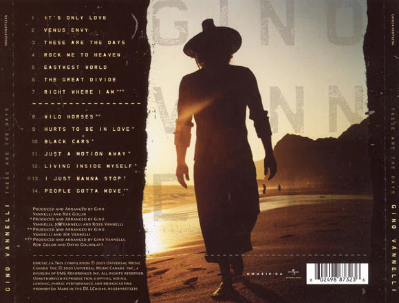 Gino Vannelli - These Are The Days (CD, Comp) - Image 2