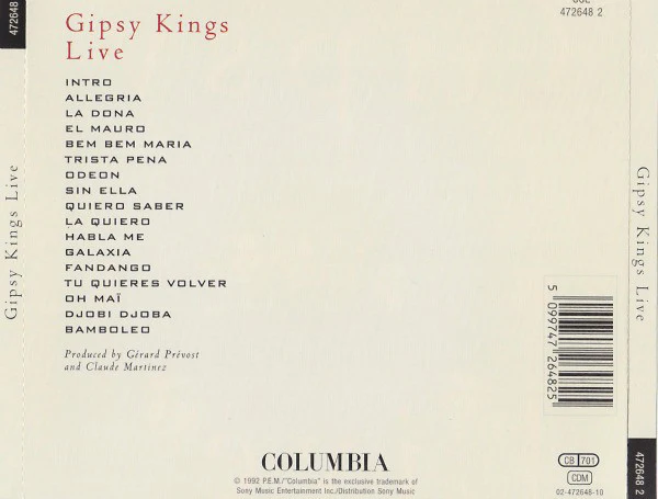 Gipsy Kings - Live (CD) - Image 2
