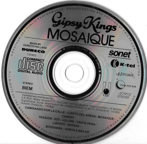 Gipsy Kings - Mosaïque (CD, Album) - Image 4
