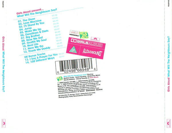 Girls Aloud - What Will The Neighbours Say? (CD, Album, UK ) - Image 3