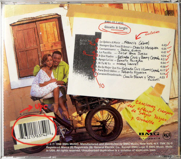 Gisselle Y Sergio Vargas - Juntos (CD, Album) - Image 2