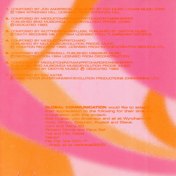 Global Communication - Remotion: The Global Communication Remix Album (CD, Album, Comp) - Image 4