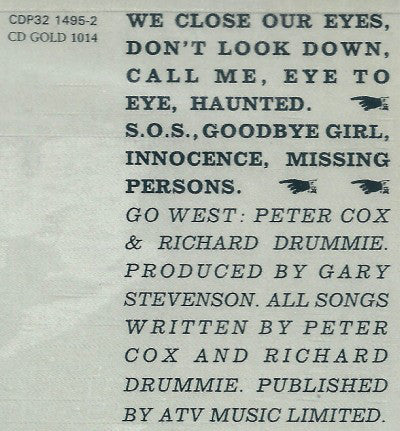 Go West - Go West (CD, Album, RE) - Image 5