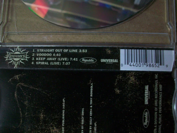 Godsmack - Straight Out Of Line (CD, Single) - Image 4