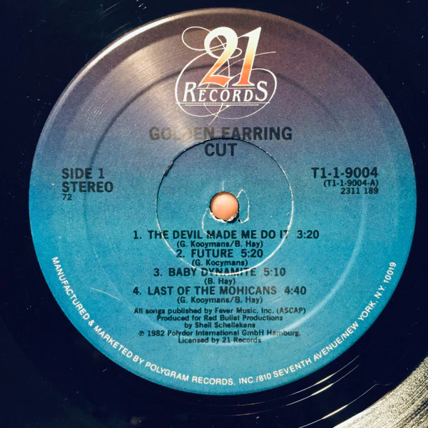 Golden Earring - Cut (LP, Album, 72 ) - Image 3