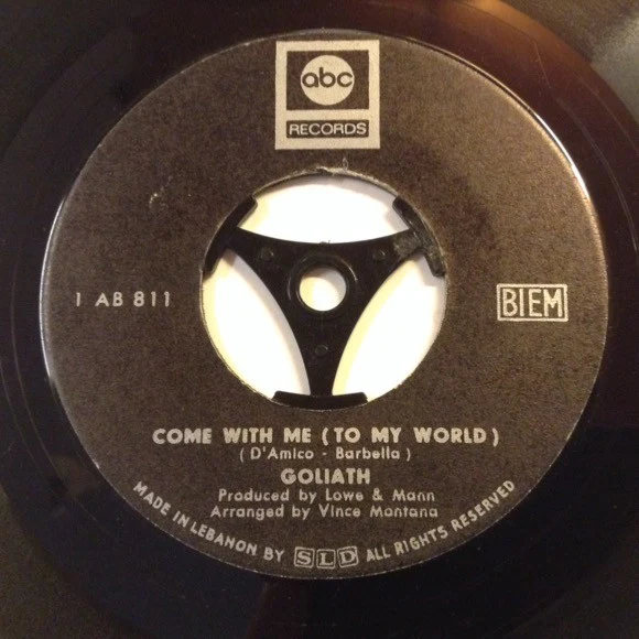 Goliath (9) - Come With Me (To My World) / Cross Roads (7")