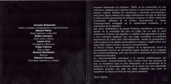 Gonzalo Rubalcaba - Gonzalo Rubalcaba (CD, Album, RE) - Image 4