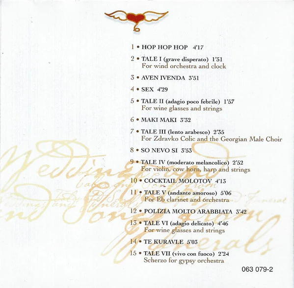 Goran Bregovic* - Tales And Songs From Weddings And Funerals (CD, Album) - Image 2